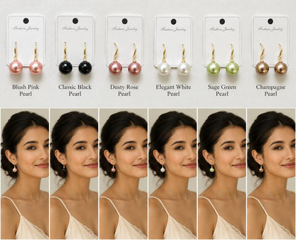 Blush Pink Pearl Earrings