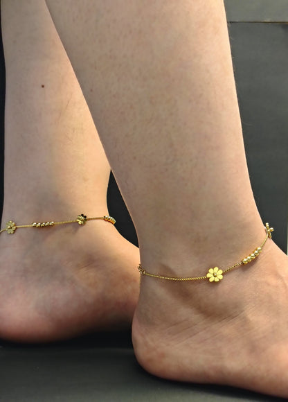 Floral Beads Anklets