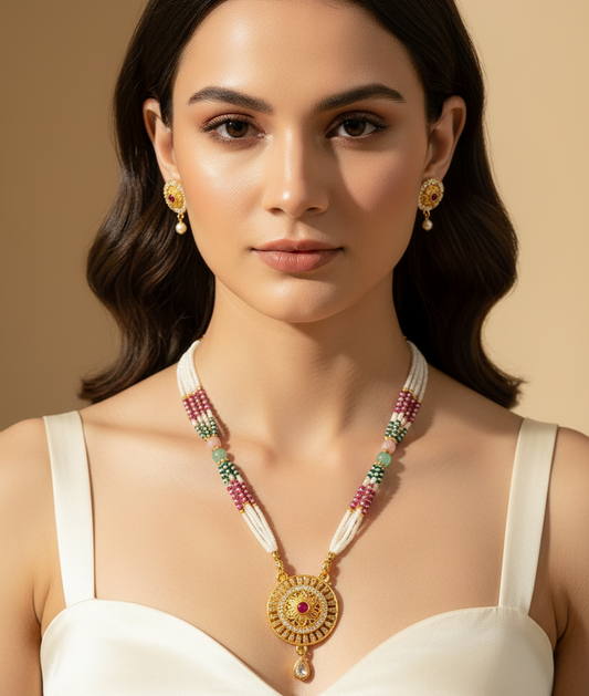 Golden Pendent Set