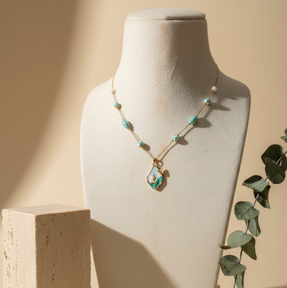 Fancy Gold Mala With Pendant DB00048