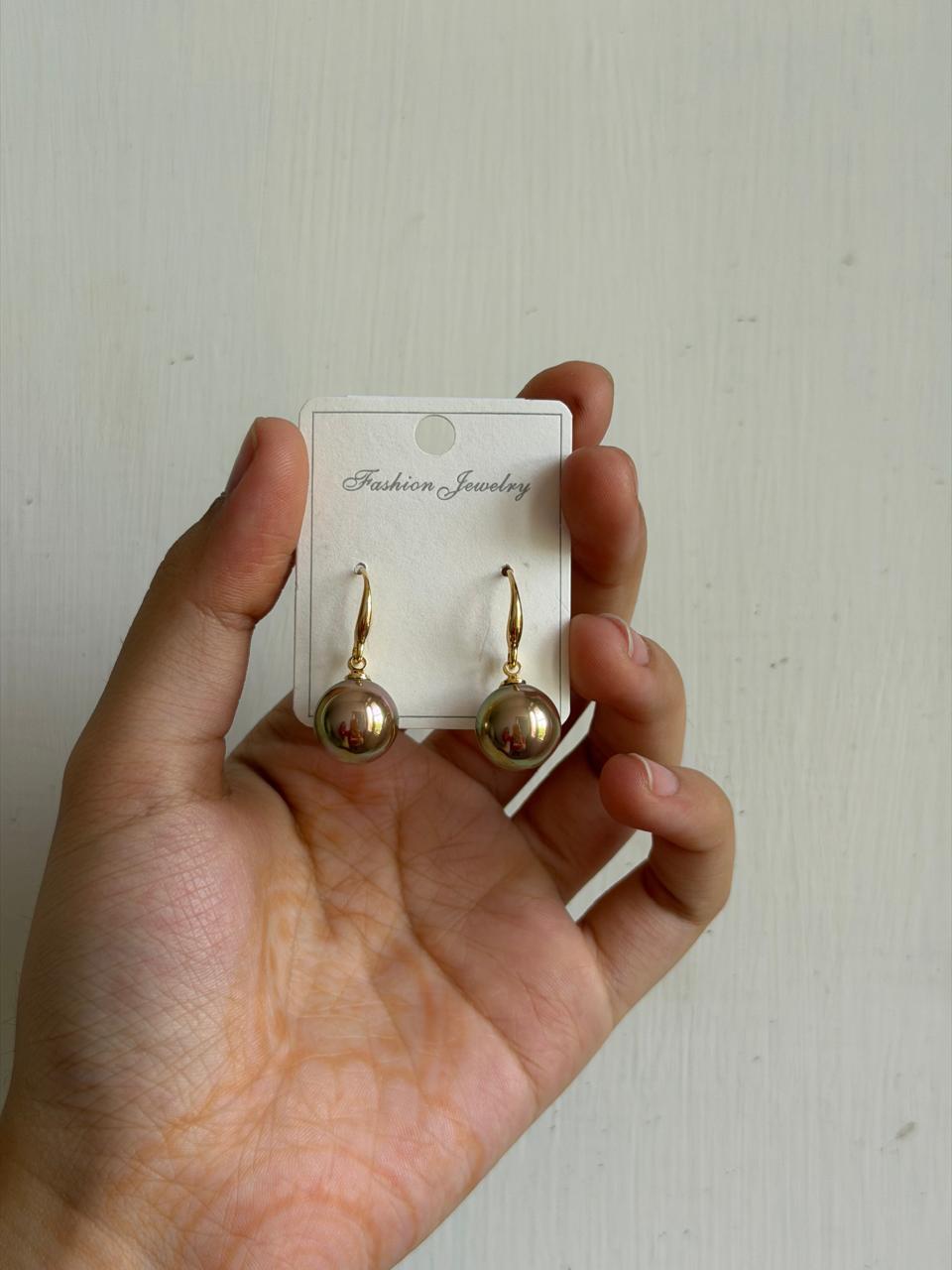 Champagne Pearl Earrings