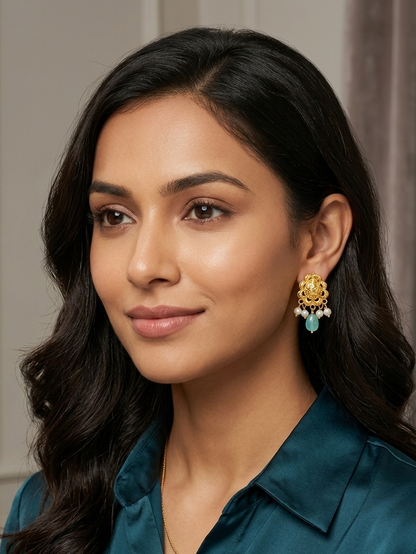 Royal Soft Turquoise Drop Earrings