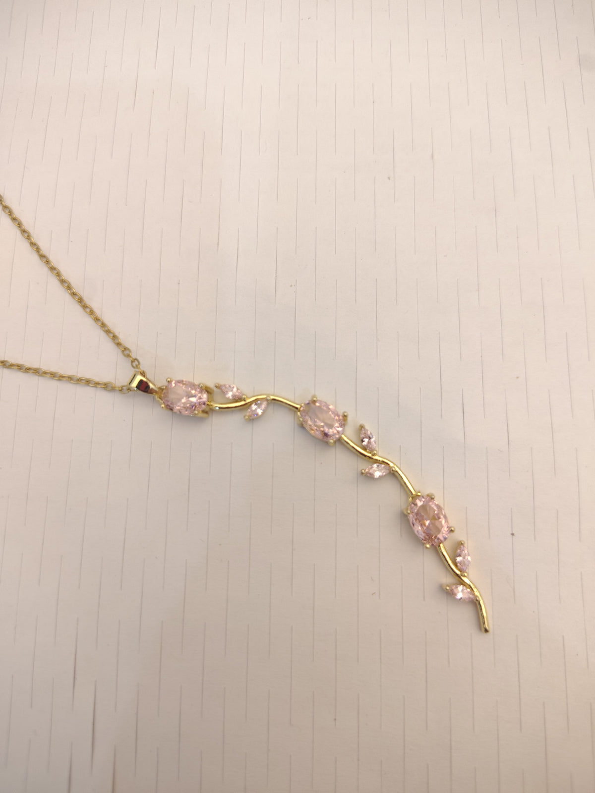 Pink Whimsical Tulip Necklace + 2 Surprise gifts
