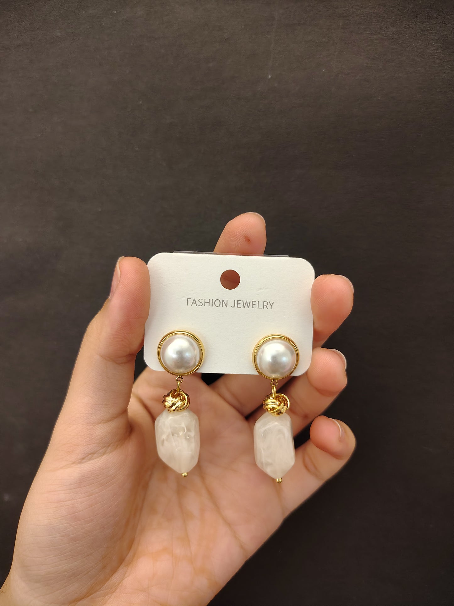 Selenite & Pearl Drops