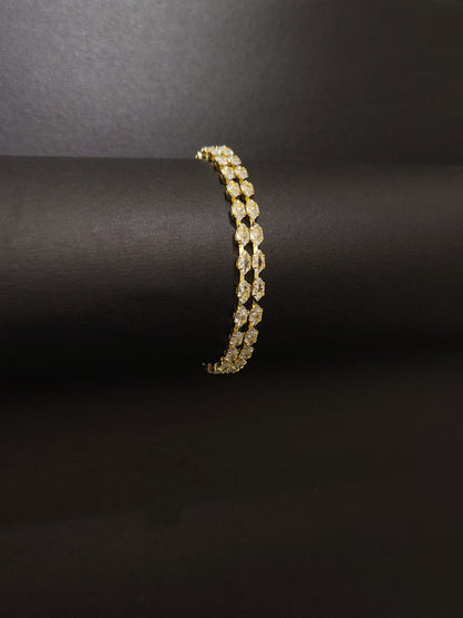 Double-Strand Crystal Tennis Bracelet