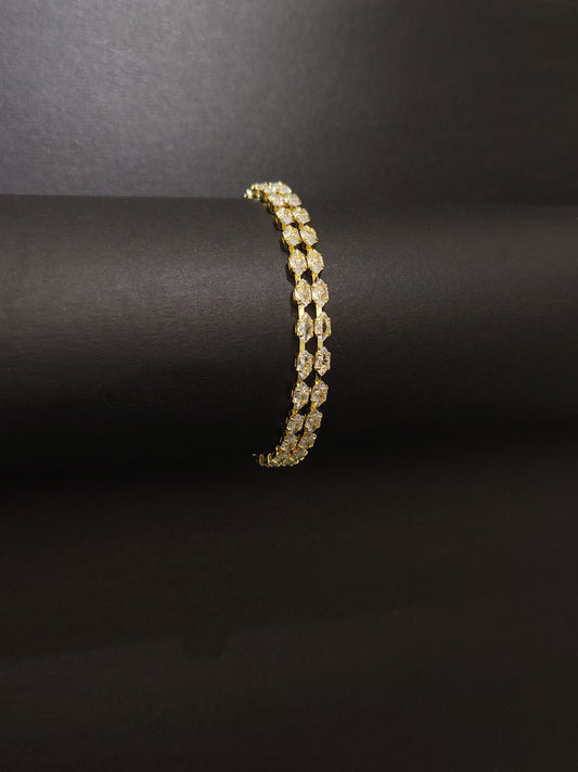 Double-Strand Crystal Tennis Bracelet