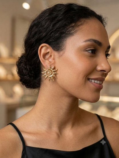 Sunbeam Textured Earrings