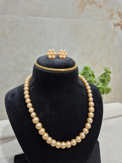 Grey, Pink, Golden Yellow, 3 Premium Necklace Combo For Gifting