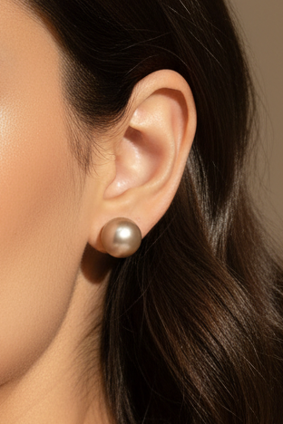 Golden Pearl Earrings