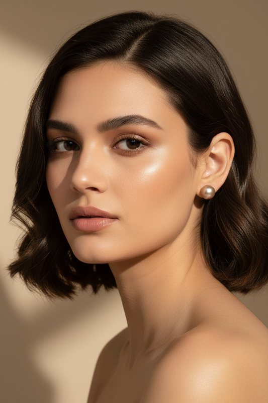 Golden Pearl Earrings