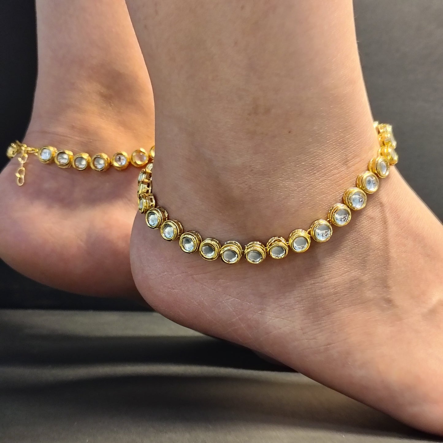 Kundan Anklets