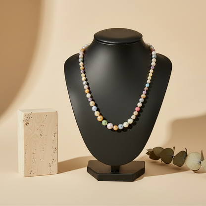 Elegant Mint Multi Pearl Necklace