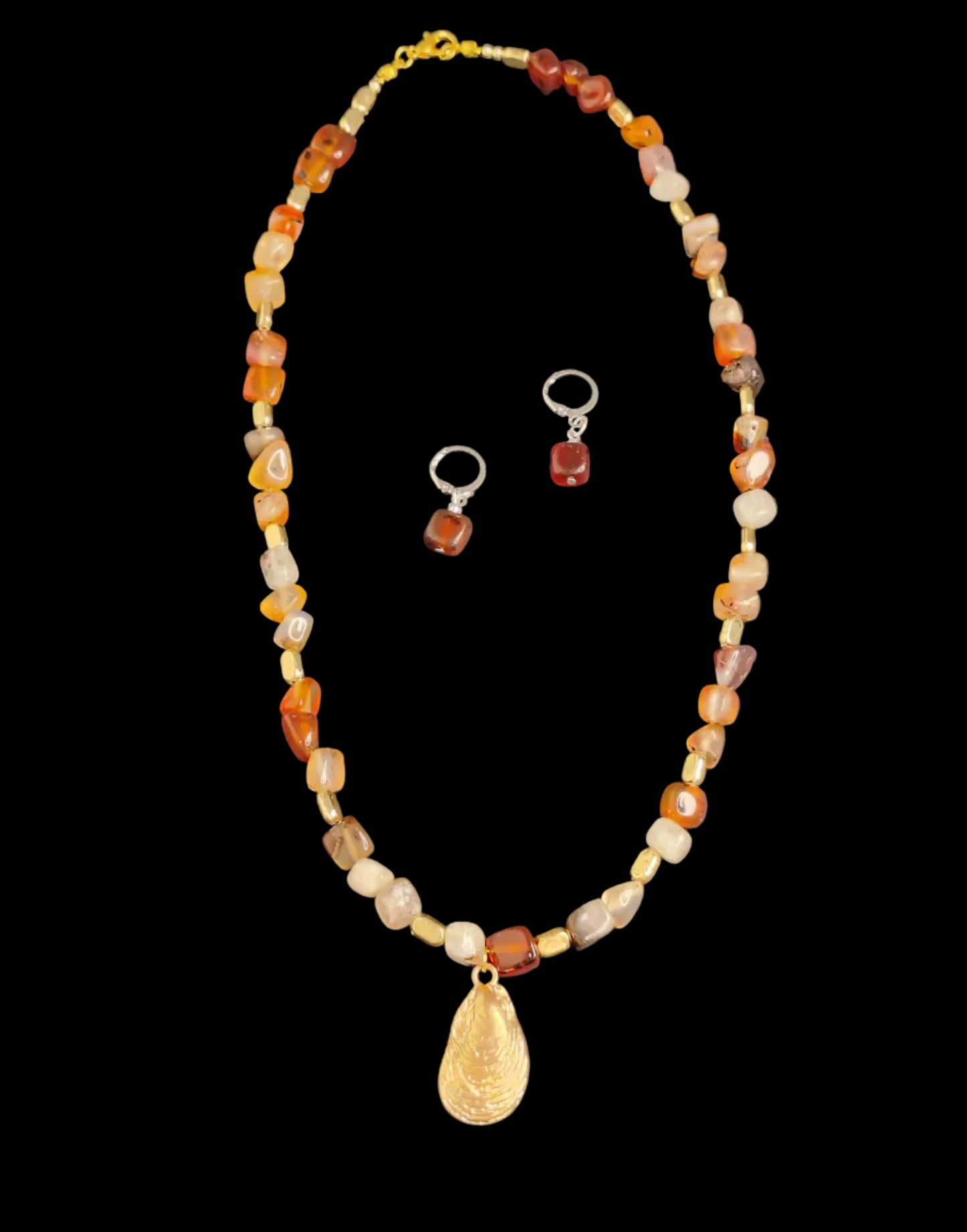 Multi Colour Stone & Necklace With Earrings