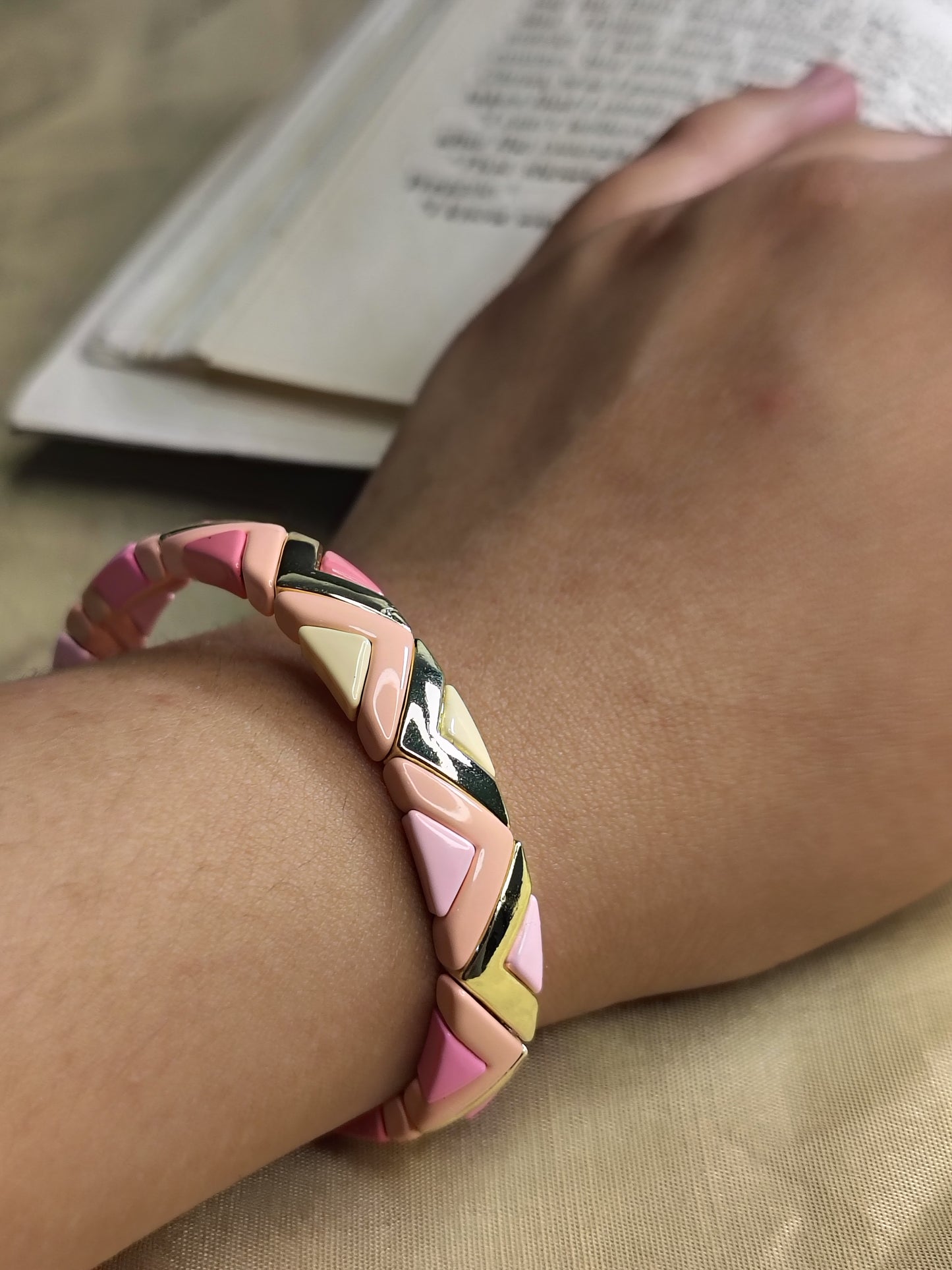 Pink and Creamy Bracelet