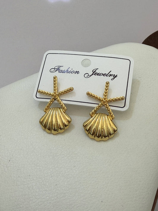 Star Shell Earrings