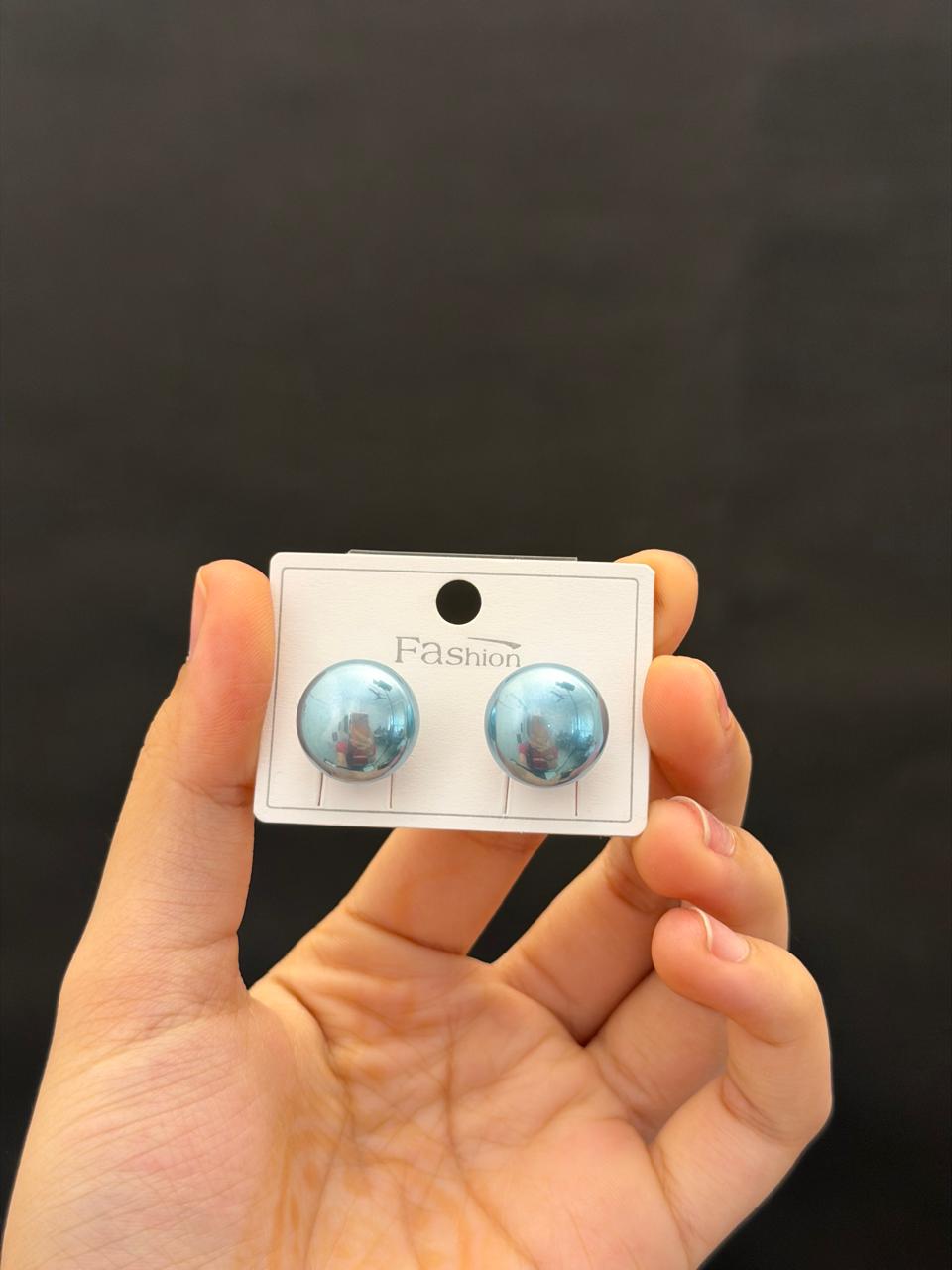 Sapphire Blue Pearl Earrings