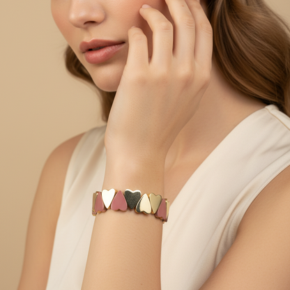 Baby & Golden Heart Bracelet