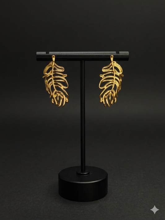 Golden leave Shade Earrings