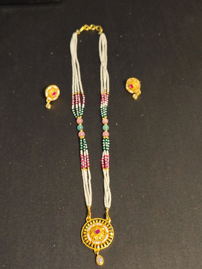 Golden Pendent Set DB00062