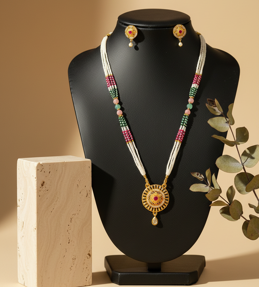 Golden Pendent Set DB00062