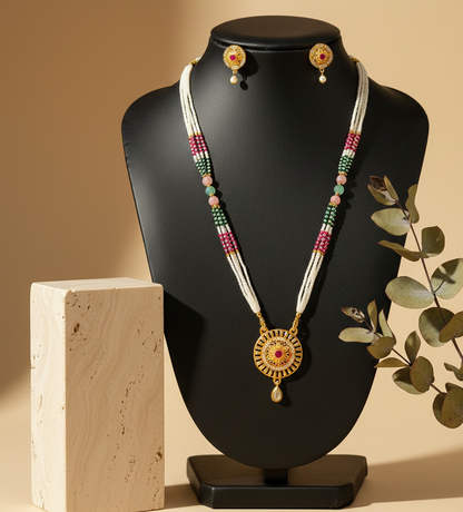 Golden Pendent Set DB00062