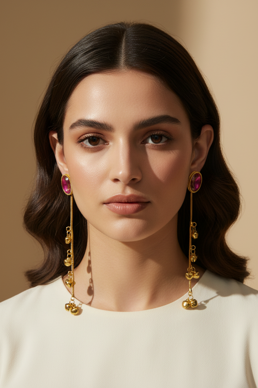 Kashmiri Round Shape Earrings