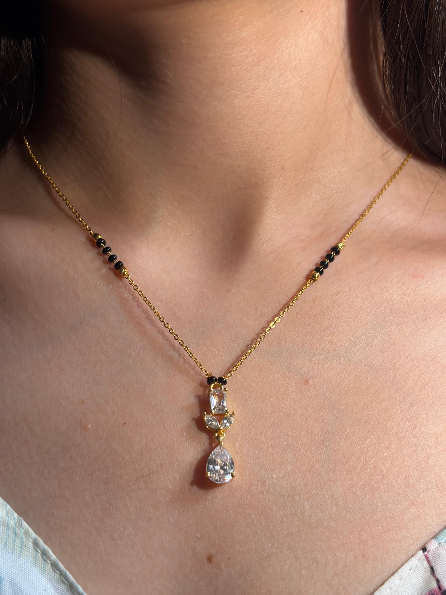 Crystal Drop Mangalsutra