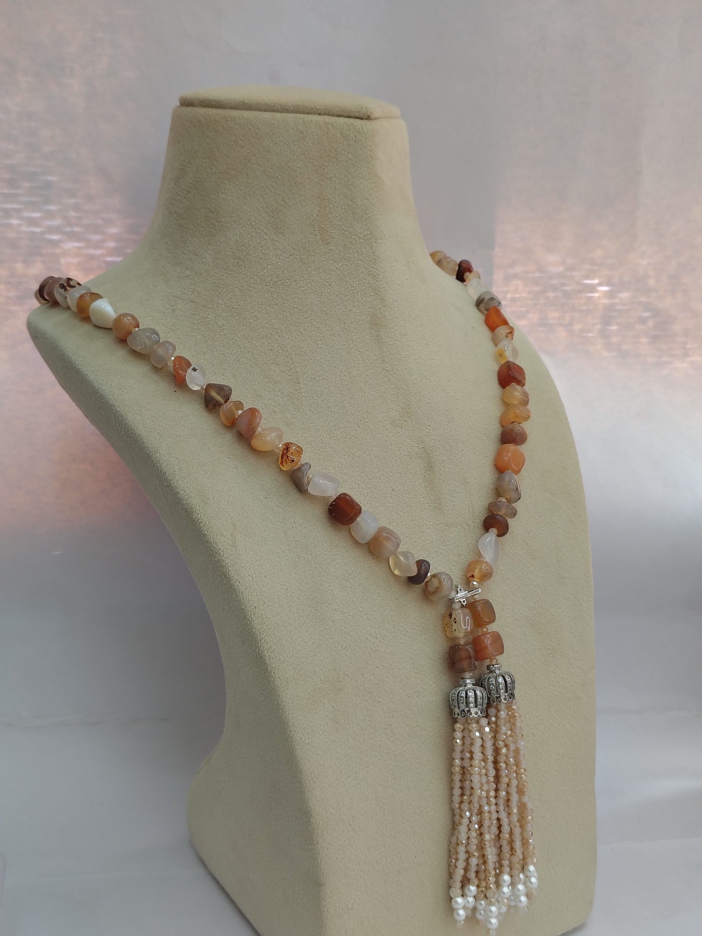 Multi colour Stone Statement Necklace