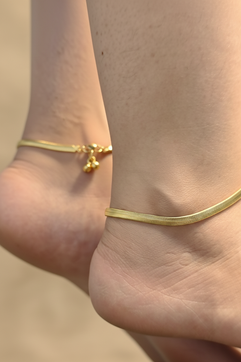 Gold Plated Anklets