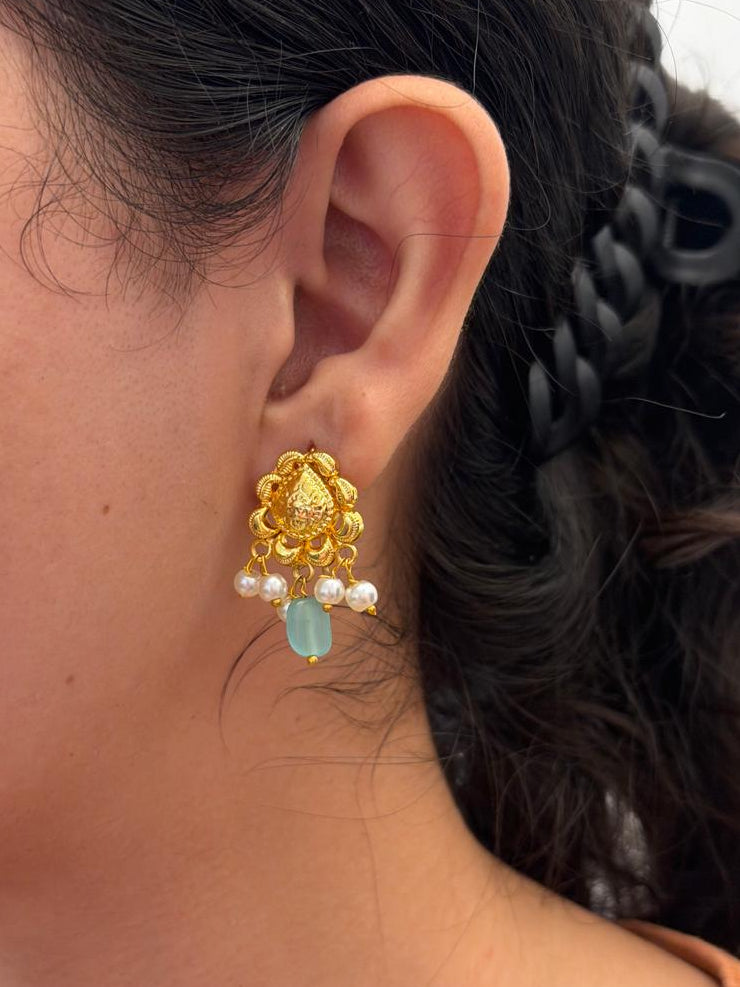 Royal Soft Turquoise Drop Earrings