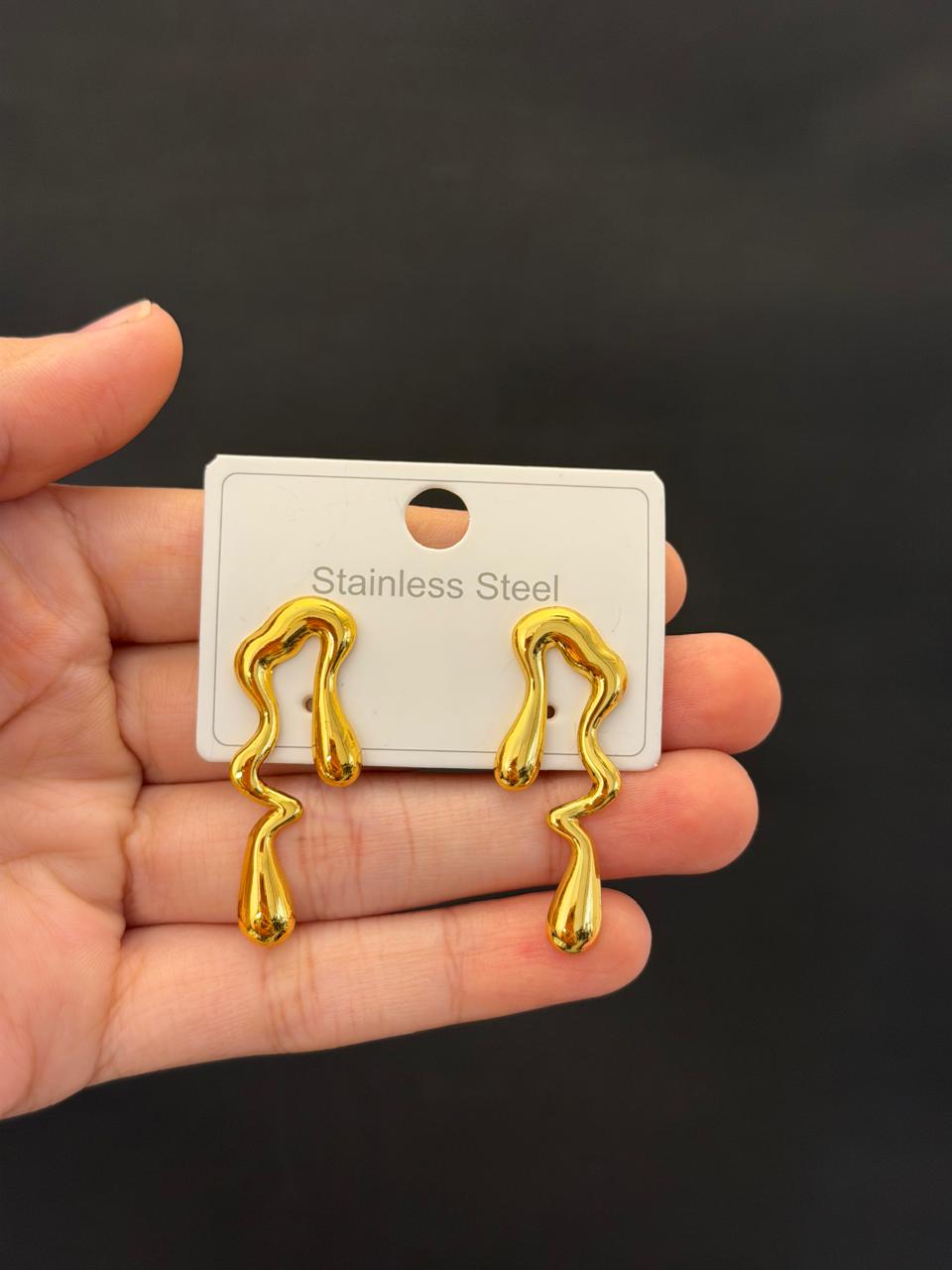 Melted Gold Earrings