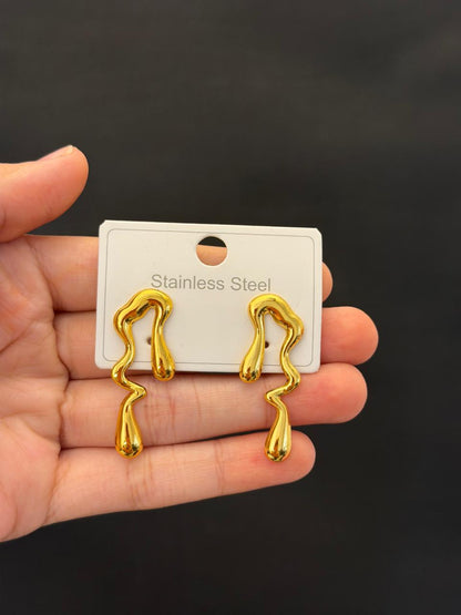 Melted Gold Earrings