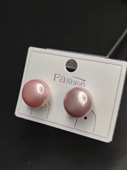 Pink Pearl Earrings