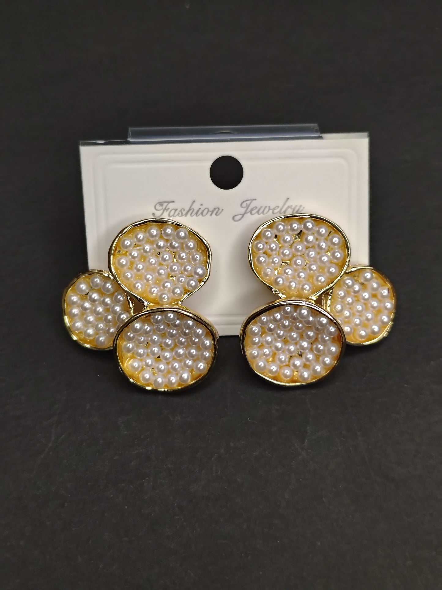 Golden Flower Shade Earrings