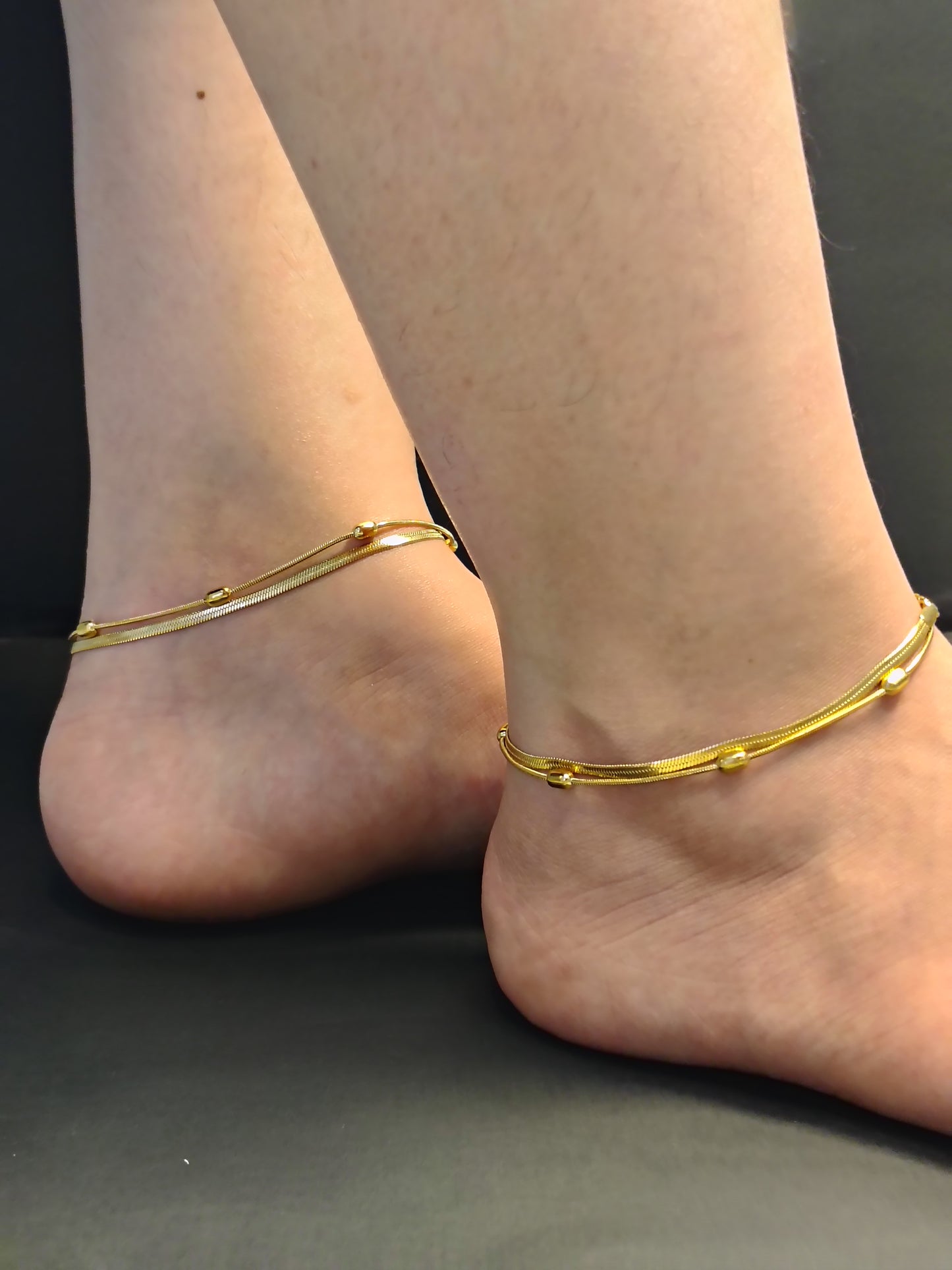 Double Chain Anklets