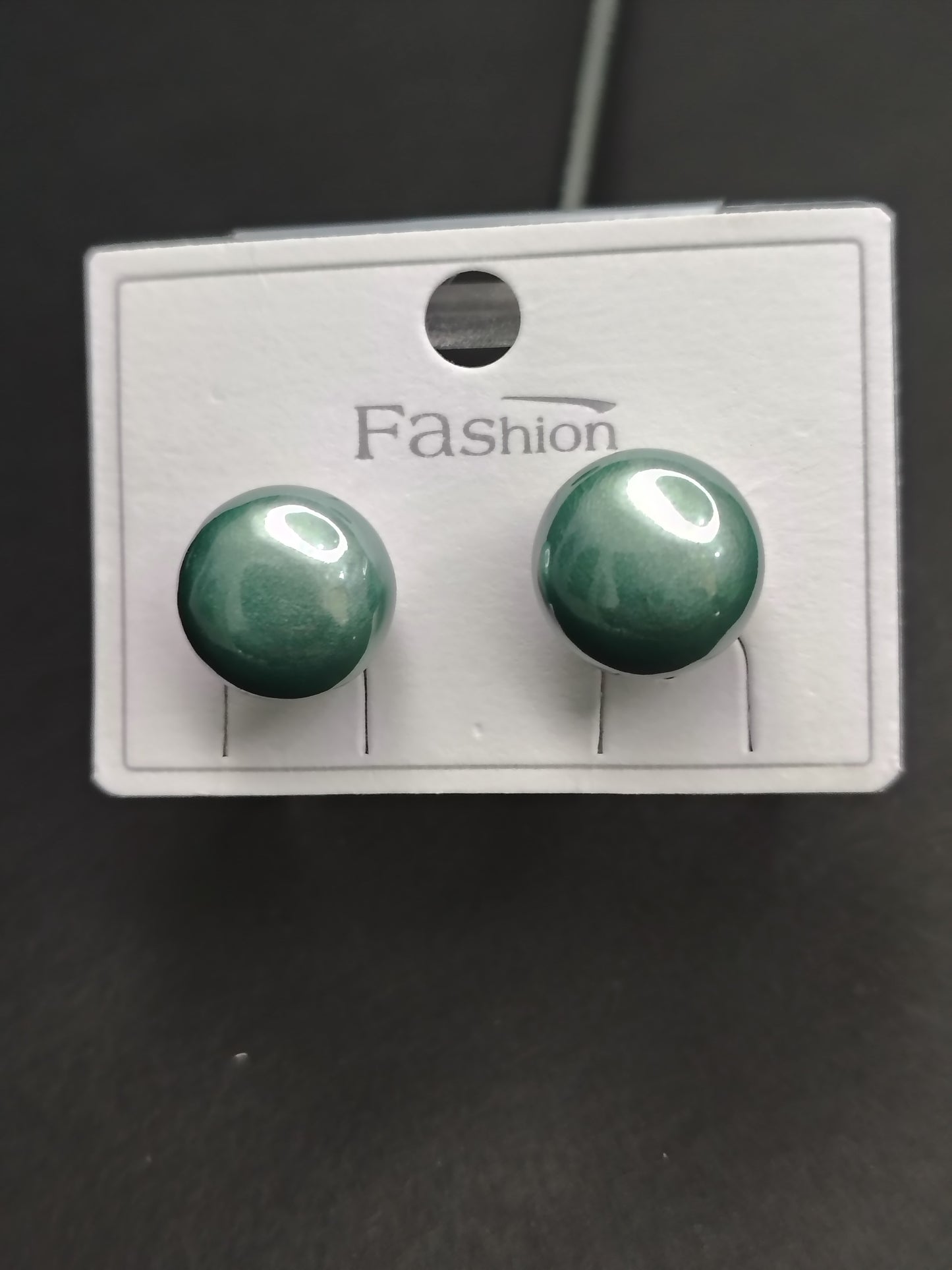 Green Pearl Earrings