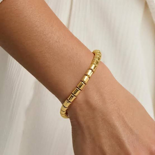 Gold Plated Anti Tarnish Openable Fancy Stylish Bracelet DB00065