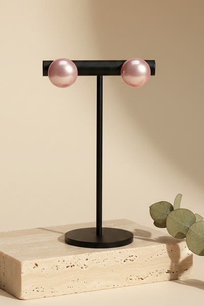 Pink Pearl Earrings