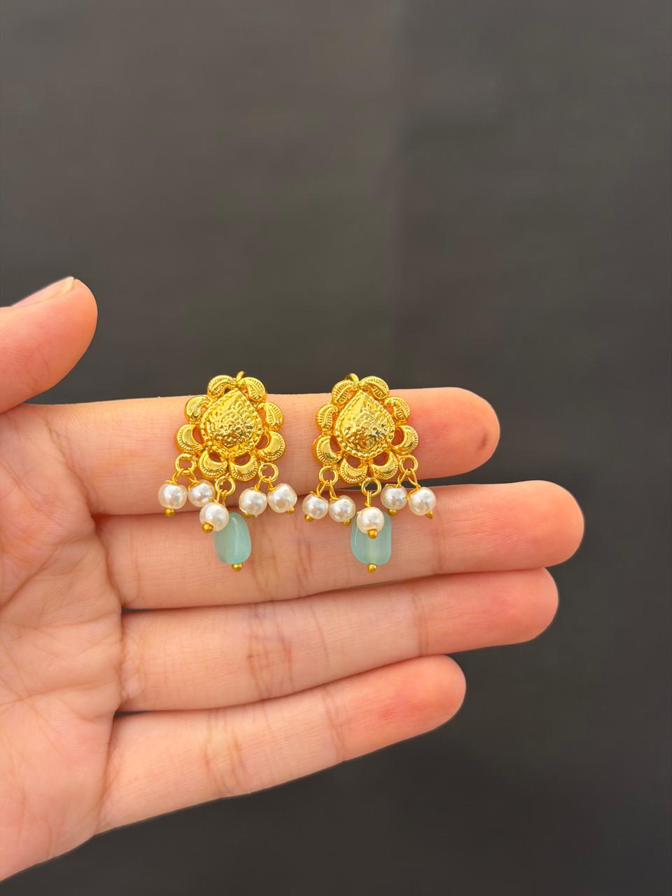 Royal Soft Turquoise Drop Earrings