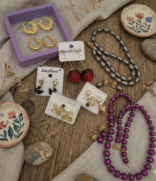 8-Piece Combo Fashion Jewelry & Accessory Set