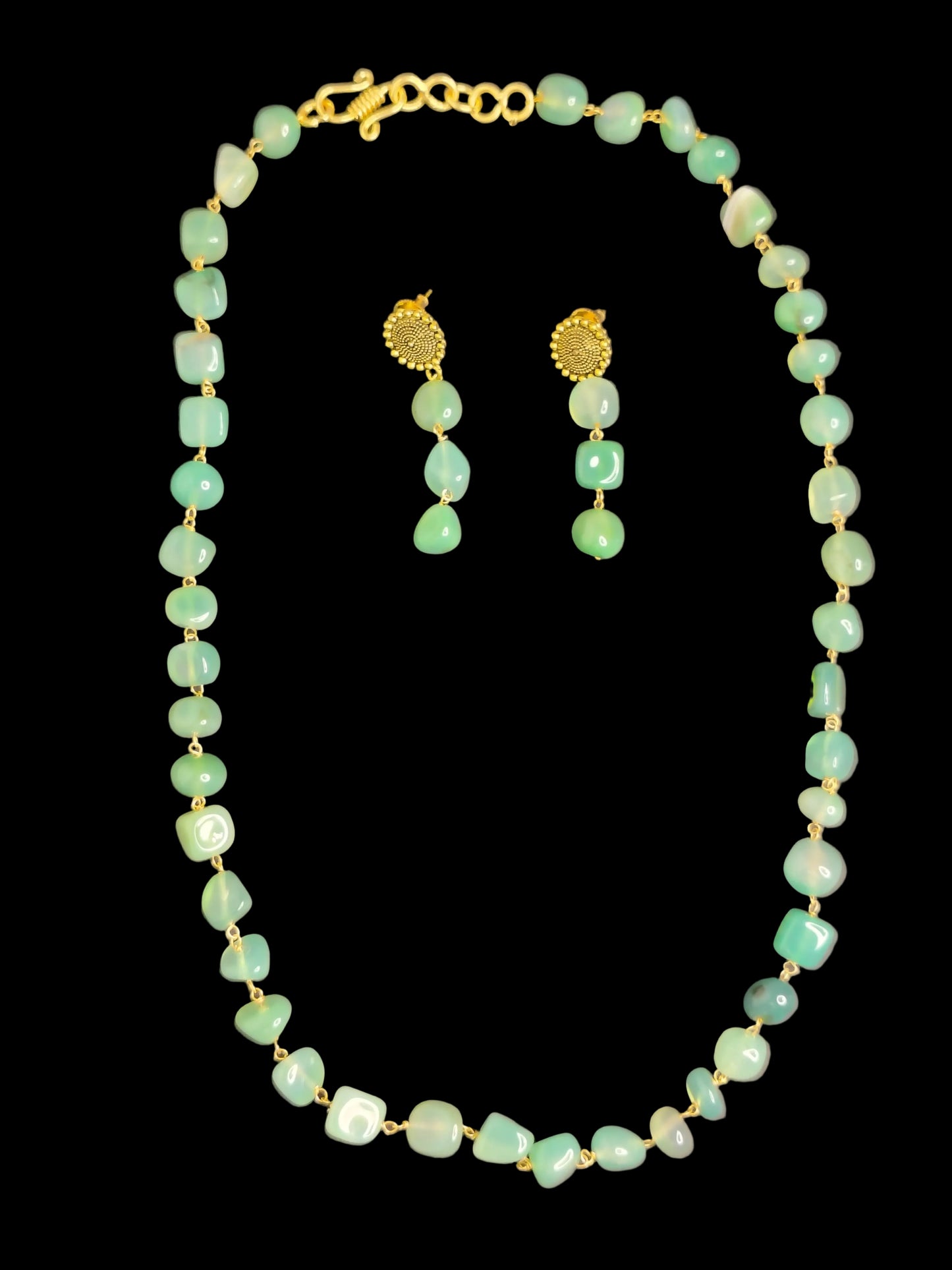 Green Colour  Necklace & Earring Set