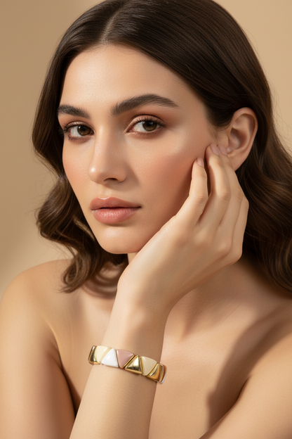 Pink & Gold Bracelet