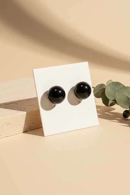 Black Pearl Earrings