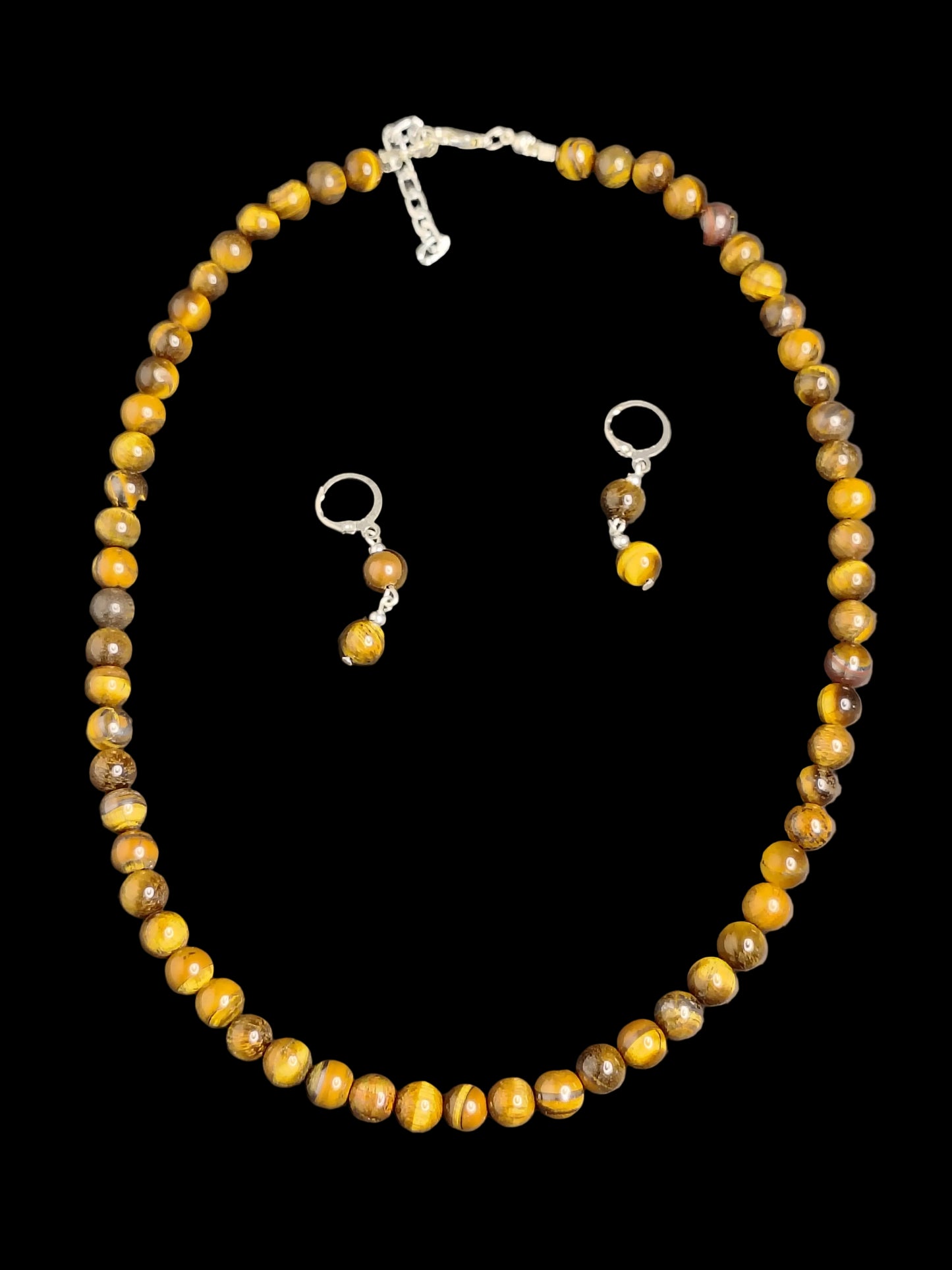 Brown Pearl With Matching Earrings