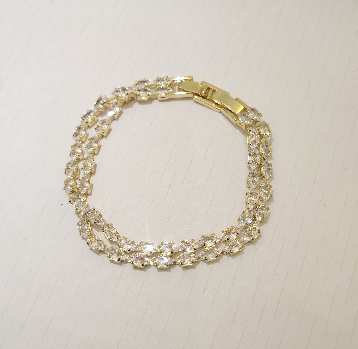 Double-Strand Crystal Tennis Bracelet